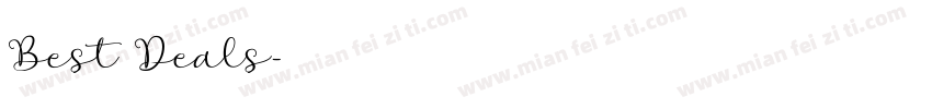 Best Deals字体转换